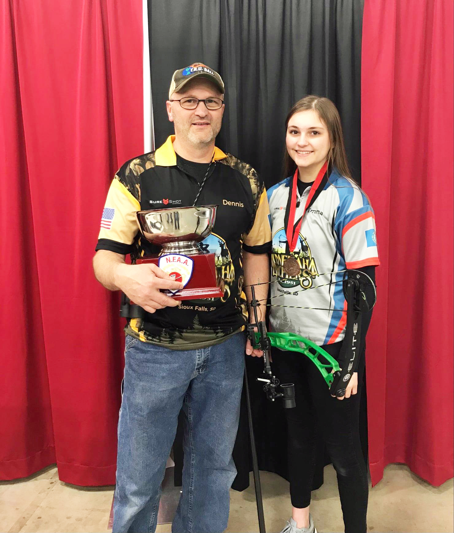 Daughter and dad compete at NFAA Indoor Nationals Minnehaha Messenger